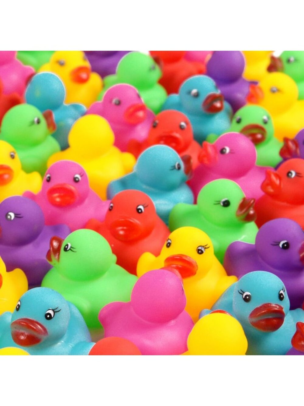 Colorful Mini Rubber Ducks Set - 378 Pack Bath Toy, Pool Party Favors & Rewards